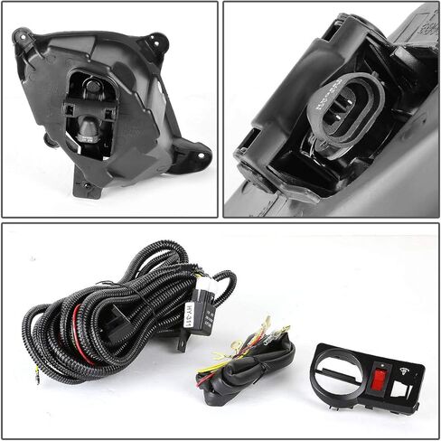 Auto Dynasty Fog Lights Assembly Compatible with 2010-2012 Genesis Coupe Front Bumper Driving Fog Lamps w/Switch, Driver and Passenger Side, Smoked Lens in Saudi Arabia