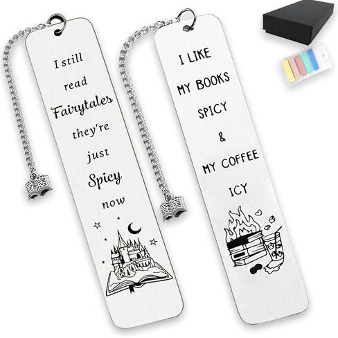 Book Marks for Reading Woman Fun Bookmarks Gifts with Book Page Marker Book Accessories for Reading Lovers Man Coffee Bookmark Spicy Cool Book Mark Birthday Christmas Thanksgiving Back to School Gift in Saudi Arabia