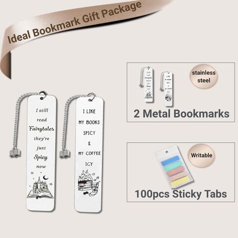 Book Marks for Reading Woman Fun Bookmarks Gifts with Book Page Marker Book Accessories for Reading Lovers Man Coffee Bookmark Spicy Cool Book Mark Birthday Christmas Thanksgiving Back to School Gift in Saudi Arabia