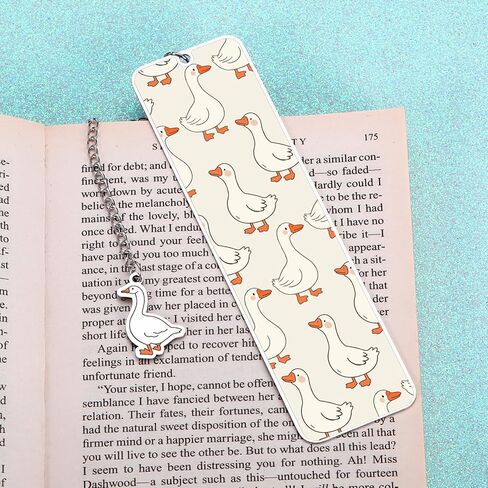 Green Stuff Cute Bookmarks for Women Girls Kids Silly Goose Metal Bookmark Funny Book Lovers Gifts for Readers Book Lovers Women Book Marks for Reading Womens Kid Girls Page Holders for Reading 2-Side in Saudi Arabia