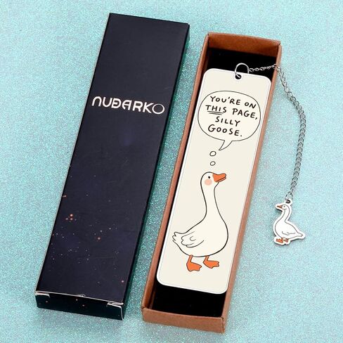 Green Stuff Cute Bookmarks for Women Girls Kids Silly Goose Metal Bookmark Funny Book Lovers Gifts for Readers Book Lovers Women Book Marks for Reading Womens Kid Girls Page Holders for Reading 2-Side in Saudi Arabia