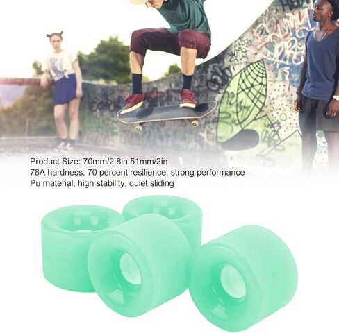 78A عجلات التزلج 70x51 مللي متر Longboard كروزر عجلة فيلم عجلات التزلج بولي PU صلابة عالية سريعة مستقرة عجلات لوح تزلُّج in Saudi Arabia
