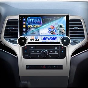 8-Core Android 13 Car Stereo for Jeep Grand Cherokee 2008 2019 2020 2011 2012 2013 with DSP+32EQ - 2+64G 9 inch IPS Touchscreen Radio - Wireless Carplay/Android Auto/WiFi/SWC + AHD Backup Camera + Mic in Kuwait