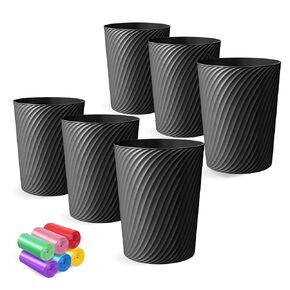 Small Trash Can 3 Pack 1.8 Gallons, Bathroom Trash Can & Garbage Can with 6 Trash Bags, Bedroom Trash Bin & Waste Basket for Office, Bedroom, Living Room, Kitchen, Compact Space in Saudi Arabia