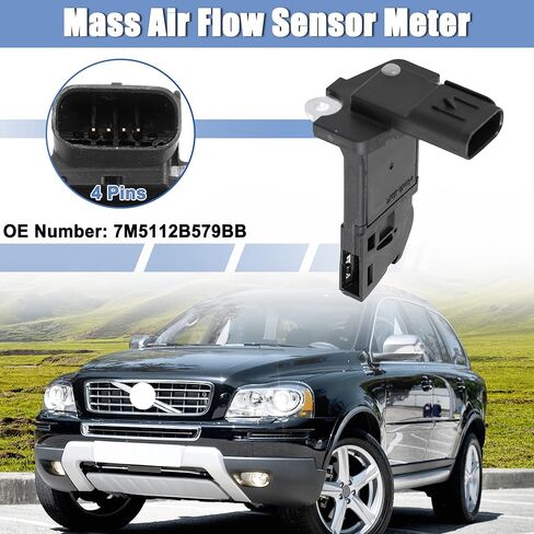 X AUTOHAUX كتلة تدفق الهواء متر الاستشعار مستشعر السلك الساخن رقم 7M5112B579BB لفورد فوكس 2.0L 2012-2015 in Saudi Arabia