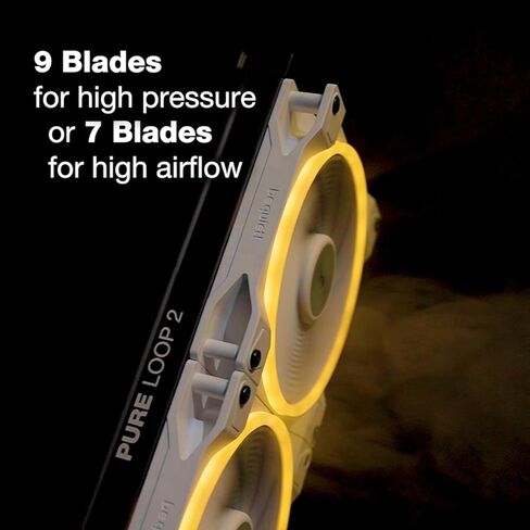be quiet! Light Wings 140mm PWM high-Speed, Premium ARGB Cooling Fan, 4-Pin, for radiators, BL075 ,black in Kuwait