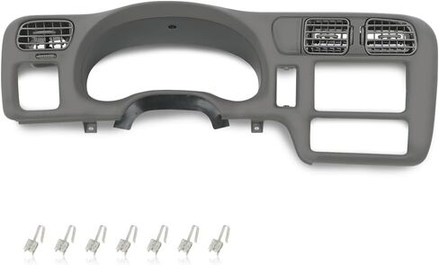 CHEDA Dash Trim Bezel Cover Compatible with Blazer Jimmy Sonoma S10 1998 1999 2000 2001 2002 2003 2004 Dark Gray not fit double din in Saudi Arabia