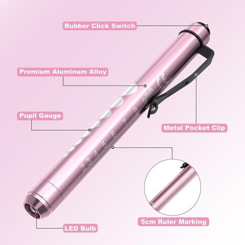 Bandage Scissors and Pen Light for Nurse - Trauma Shears Medical Scissors 7.5" Surgical Scissors,Medical LED Penlights with Pupil Gauge for Nurse, Doctors, Nursing Students in Kuwait