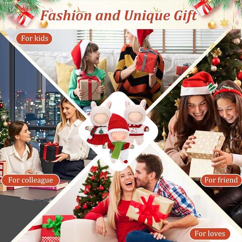 3 Sets Christmas 17cm Doll Clothes Outfits Doll Costume Winter Holiday Accessories Suit Cute Stylish Dress up Set for Xmas Festive Party Favors Decoration Gifts in Saudi Arabia