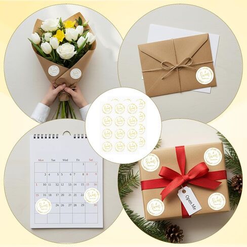 300 Pcs Gold Thank You Sticker, A Sweet Thank You Stickers 1.4in Thanks Gift Stickers Self-Adhesive Gold Foil Thanks Labels for Wedding Birthday Baby Shower Favors Gift Wrapping Envelope Seal in Saudi Arabia