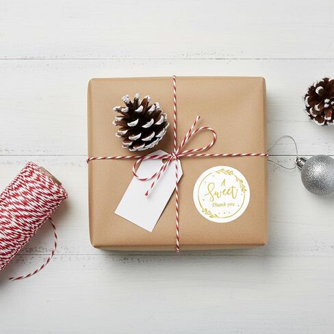 300 Pcs Gold Thank You Sticker, A Sweet Thank You Stickers 1.4in Thanks Gift Stickers Self-Adhesive Gold Foil Thanks Labels for Wedding Birthday Baby Shower Favors Gift Wrapping Envelope Seal in Saudi Arabia