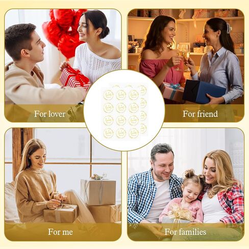 300 Pcs Gold Thank You Sticker, A Sweet Thank You Stickers 1.4in Thanks Gift Stickers Self-Adhesive Gold Foil Thanks Labels for Wedding Birthday Baby Shower Favors Gift Wrapping Envelope Seal in Saudi Arabia