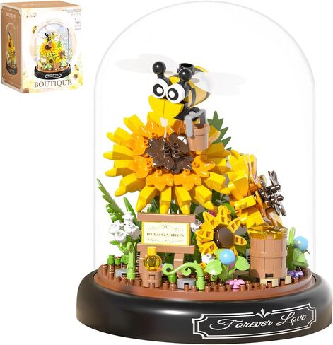 582 PCS Micro Brick Flower Butterfly Bouquet Building Sets, Animals Botanical Collection Blocks Model for Adult Toys,Home Decor and Office Art Creative Gift Women, Mom,Girl - Valentine’s Day Gift in Saudi Arabia