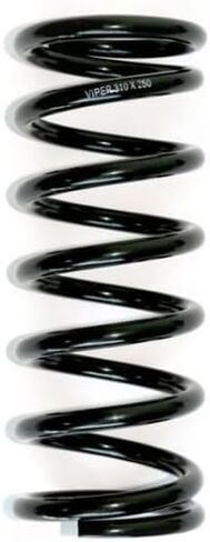 FOA 14 inch Coilover Spring – 2.5" ID, Chrome Silicon, Black/Red Finish (Black, Lb Rate: 250 lbs) in Saudi Arabia