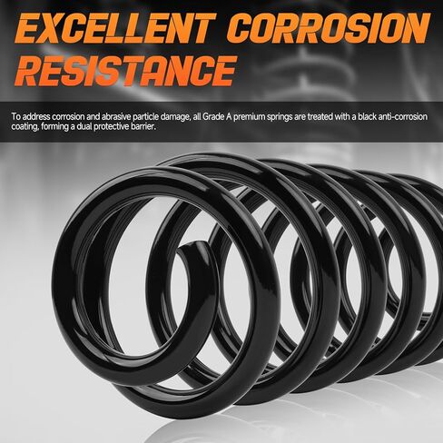 2PCS Rear Suspension Coil Spring Set Fit for Volkswagen Tiguan 2009-2017, Tiguan Limited 2017-2018, Passat 2006-2019, Driver and Passenger Sides Replace Number# RA6165, 3C0511115AD in Saudi Arabia