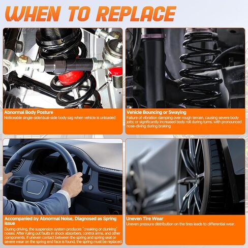 2PCS Rear Suspension Coil Spring Set Fit for Volkswagen Tiguan 2009-2017, Tiguan Limited 2017-2018, Passat 2006-2019, Driver and Passenger Sides Replace Number# RA6165, 3C0511115AD in Saudi Arabia