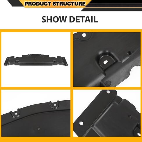 Engine Splash Shield Front Compatible with Benz GLE43 GLE350 GLE400 GL450 GLS450 GLE450 GLE550 GLE550e GLS550 ML250 ML350 ML400 ML550 2012-2019 1665240130 in Saudi Arabia