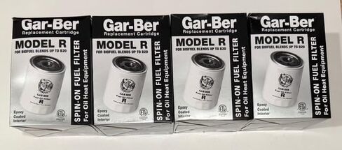 Four Pack - General Filters Model R Gar-Ber Replacement Cartridge, Spin-On Fuel Oil Filter for Biofuel Blends Up to B20 General Filter 2605 "R" Spin-On Oil Filter Easy Change for Oil Fuel Filtration in Saudi Arabia