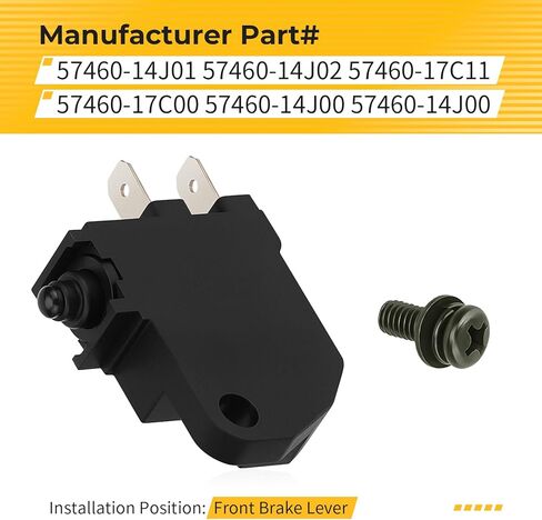 M MATI Waterproof Front Brake Stop Light Switch for Suzuki V-Strom 1050 GSX-R600 Bandit 400 DR350SE RF600 VX800 TU250X SV650 GW250F TL1000S/R Savage 650 1986-2024 57460-14J01 57460-14J02 in Saudi Arabia