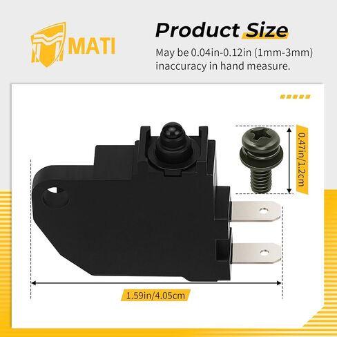 M MATI Waterproof Front Brake Stop Light Switch for Suzuki V-Strom 1050 GSX-R600 Bandit 400 DR350SE RF600 VX800 TU250X SV650 GW250F TL1000S/R Savage 650 1986-2024 57460-14J01 57460-14J02 in Saudi Arabia