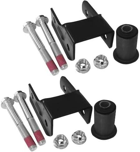 Rear Rearward Leaf Spring Shackle Set of 2 - Compatible with 2006-2010 Hummer H3 in Saudi Arabia