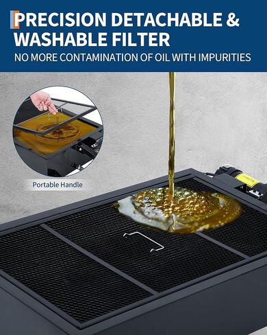 Low Profile 12V Oil Drain Pan, 25-Gallon Metal Oil Change Pan Cart with 180W Electric Pump, 8-Foot Hose, Folding Handle Design for Cars, SUVs, Trucks, Buses, RVs in Saudi Arabia