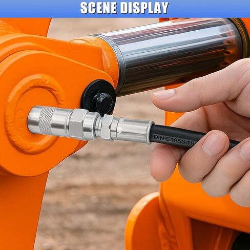 Grease Gun Hose, 12" Flexible Whip Extension Grease Hose with Coupler, 4500 PSI 1/8" NPT Threads Grease Guns Replacement Hoses for Hand Operated Greases Guns in Saudi Arabia