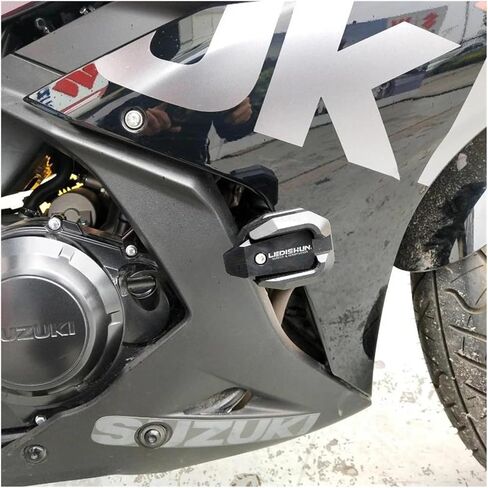 وسادة حماية مضادة للتصادم لسوزوكي GSX-250R GSX250R DL250 GW250 إطار دراجة نارية منزلق وسادة حماية مضادة للتصادمات حماية ضد السقوط (أسود) in Saudi Arabia