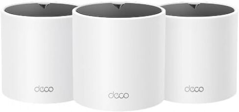 TP-Link Dual-Band AX1500 WiFi 6 Mesh Wi-Fi System (Deco X15) | Replaces Routers and Extenders | Covers up to 5,600 sq.ft. | 2 Gigabit ports per unit, supports Ethernet Backhaul | 2024 Release (3-Pack) in Kuwait