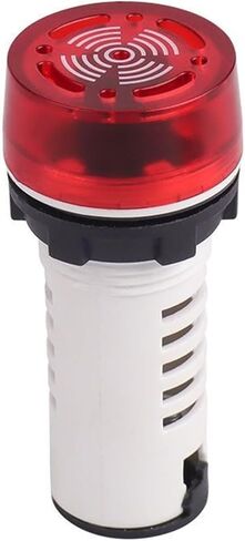 AD16-22SM صفارة متقطعة مع صوت فلاش LED وإنذار ضوئي AC DC 220V380V24V12V (Acdc24vbuzzeryellow) in Kuwait