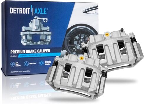 Detroit Axle - Front Brake Calipers for 1999-2003 Ford F-150, 2002-2003 Lincoln Blackwood, 2000 2001, Disc Brake Calipers w/Bracket Replacement - 2 pc set in Saudi Arabia