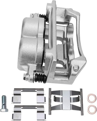 Detroit Axle - Front Brake Calipers for 1999-2003 Ford F-150, 2002-2003 Lincoln Blackwood, 2000 2001, Disc Brake Calipers w/Bracket Replacement - 2 pc set in Saudi Arabia