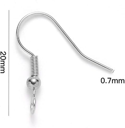 200pcs 304 Stainless Steel Ear Wires for Jewelry Making Fish Hook French Earring Hooks Bulk Fishhook Earring Findings for DIY Dangle 17-19x19mm in Saudi Arabia