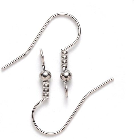 200pcs 304 Stainless Steel Ear Wires for Jewelry Making Fish Hook French Earring Hooks Bulk Fishhook Earring Findings for DIY Dangle 17-19x19mm in Saudi Arabia