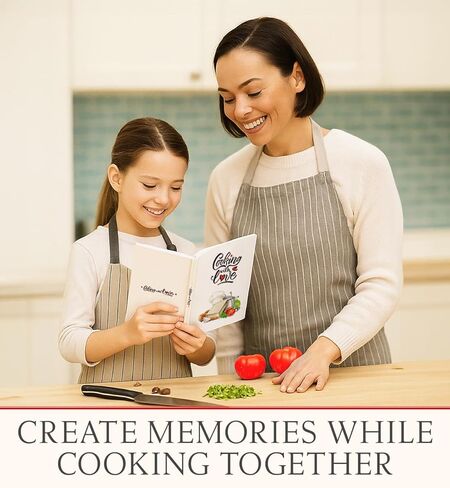 Blank Recipe Book to Write Your Own Recipes | Hardcover 160 Pages | Family Cookbook Journal with Stickers | Gift for Moms, Food Lovers & Home Cooks in Saudi Arabia