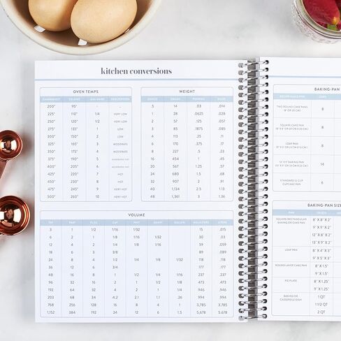 Erin Condren Colorful Plaid Recipe Notebook, 7"x9" Spiral Notebook for All Your Recipes, Built to Last, Makes a Thoughtful Keepsake and Gift [spiral_bound] in Saudi Arabia