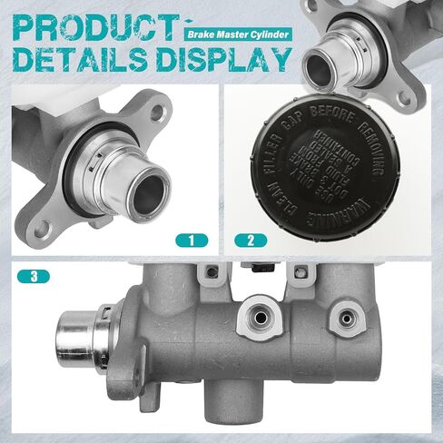 M630528 Brake Master Cylinder with Reservoir and Sensor Fit for Ford Vehicles - F-150 F150 2009 - Replace# 134203, 9L3Z-2140-F, 9L3Z2140F in Saudi Arabia