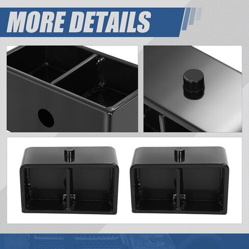 Auto Dynasty 3" Rear Lift Block Kits Compatible with 2002-2013 Dodge Ram 1500 2500 3500, Set of 2 Leaf Spring Leveling Lift Blocks and U-bolts, Powdercoated Black in Saudi Arabia