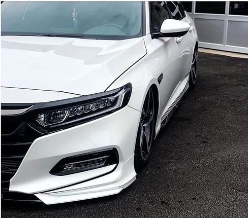 for 2018-2020 10th Gen Honda Accord YOFER Front Spoiler Body Kit Painted White in Saudi Arabia