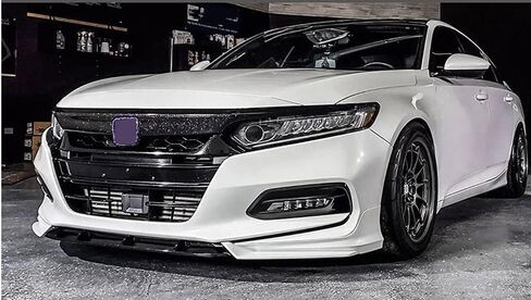 for 2018-2020 10th Gen Honda Accord YOFER Front Spoiler Body Kit Painted White in Saudi Arabia