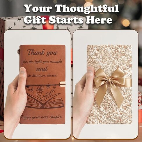 مجلة جلدية منقوشة من TRILVIX مع قلم - هدية تقاعد للمرأة، هدايا تقاعد للرجال، مجلة تقاعد لزملاء العمل والرؤساء والمعلمين وهدايا ترك زملاء العمل والذهاب بعيدًا وهدية الوداع in Kuwait