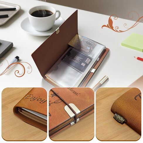 مجلة جلدية منقوشة من TRILVIX مع قلم - هدية تقاعد للمرأة، هدايا تقاعد للرجال، مجلة تقاعد لزملاء العمل والرؤساء والمعلمين وهدايا ترك زملاء العمل والذهاب بعيدًا وهدية الوداع in Kuwait