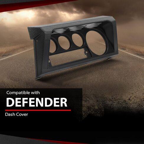 Dashboard Instrument Cover Trim Panel Compatible with Land Rover Defender MTC5459 Black in Saudi Arabia