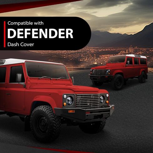 Dashboard Instrument Cover Trim Panel Compatible with Land Rover Defender MTC5459 Black in Saudi Arabia
