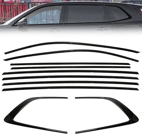 PENSUN Window Molding Trim Strip 10PCS Fit for Honda CR-V CRV 2023 2024 2025 Glossy Black Window Trim Blackout Kit in Saudi Arabia