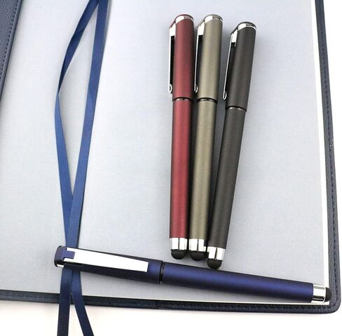 Black Gel Ink Rollerball Pens 1.0mm Gel Pens 2-in-1 stylus Pens 1.0mm Medium Point Pen for Office, Black gel ink(18 Pack-Black) in Saudi Arabia