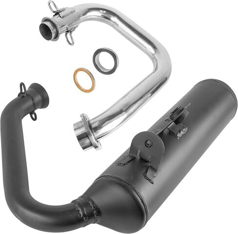 Caltric Muffler Silencer Pipe with Gasket Compatible with Yamaha Viking VI YXC700 4X4 2015 2016 2017 2018-2021 in Saudi Arabia