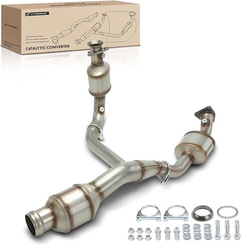 A-Premium Front Catalytic Converter Kit Direct-Fit Compatible with Chevrolet Silverado 1500 & GMC Sierra 1500, Yukon XL 1500 & Cadillac Escalade, Escalade ESV, Escalade EXT, 6.2L, E.P.A. Compliant in Saudi Arabia