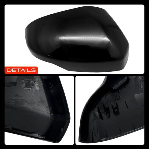 A-Premium Passenger Side Rearview Mirror Cover Cap - Compatible with Honda CR-V CRV, HR-V HRV, 2023 2024 2025 - Smooth Black, with Turn Signal Hole in Saudi Arabia