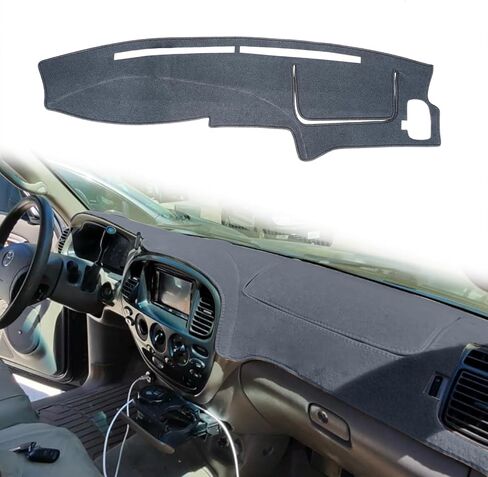 غطاء لوحة القيادة غطاء لوحة القيادة حصيرة السجاد مخصص مناسب لـ 2000-2006 Toyota Tundra/ 2001-2007 Toyota Sequoia (رمادي داكن) in Kuwait
